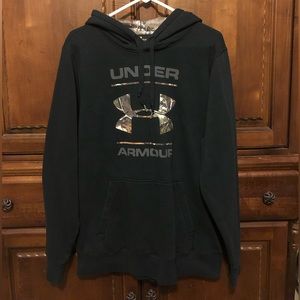 Under Armour Black and Camo Hoodie